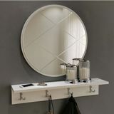 Neostill Aynalı Vestiyer Portmanto Askılık Dresuar Baklava - Beyaz
