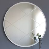 Neostill Baklava Desen 60 cm Yuvarlak Dekoratif Ayna