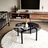 Neostill Balance Sehpa Füme Temperli Cam S401F