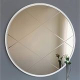 Neostill Bronz Baklava Desen 60 cm Yuvarlak Ayna