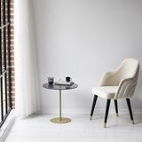 Neostill - Chill-Out Sehpa / Gold & Füme - Eskitme Gold