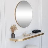 Neostill Gold Kenarlı Yuvarlak 60 cm Ayna