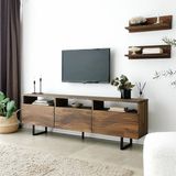 NeoStill Onda Ahşap Tv Ünitesi - Kahverengi