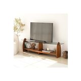 Neostill Surf Masif Tv Sehpası/Kestane& Füme Cam