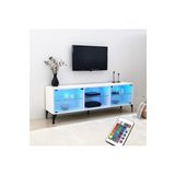 Neostill Tokyo Led Işıklı Tv Sehpası, Beyaz