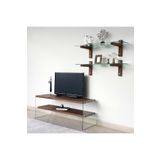 Neostill TV105 Masif Ahşap Woodn Glass Tv Ünitesi