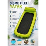 NeoThings Şişme Deniz Yatağı Fileli Havuz Yatağı 178x94 cm Plaj Yatağı Rahat Şişme Yatak Su Yatağı