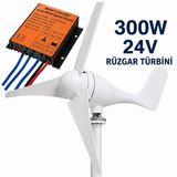 NepaSun 300W 24V Rüzgar Türbini + Şarj Kontrol Cihazı