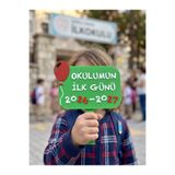 NepHim Okul Anı Çekimi - Öğrenci Fotoğraf Pankartı - Hatıra Poz Tabelası - Okulumun İlk Günü - Plastik Pano - 2026 2027 Okul Kırtasiye Alışverişi