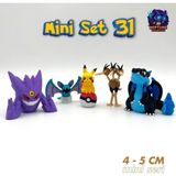 Neptune3D Pokemon Mini Figür Seti 31 (Pikachu, Mega Charizard X, Mega Gengar, Dodrio, Zubat)