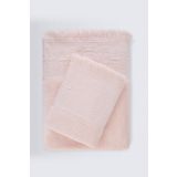 Nera %100 Pamuk Banyo Havlusu Pudra 90x150