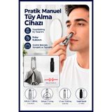 Nera Classy Paslanmaz Özel Kutusunda Metal Burun Kılı Alma Aparatı, Manuel Burun Kılı Alma Makası