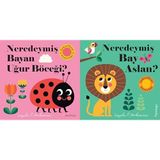 Neredeymiş Bayan Uğur Böceği? (Dokun, Hisset, Aynaya Bak!) & Neredeymiş Bay Aslan? (Dokun, Hisset, Aynaya Bak!) (2 Kitap Set)