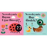 Neredeymiş Bayan Uğur Böceği? (Dokun, Hisset, Aynaya Bak!) & Neredeymiş Bay Ördek? (Dokun, Hisset, Aynaya Bak!) (2 Kitap Set)