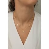 Nereze 925 Ayar Gümüş Gold Kelebek Şans Kolye