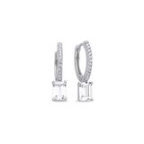Nereze NRZ998573 925 Ayar Gümüş 15 mm Tamtur Tektaş Tasarım Küpe