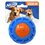 Nerf Dog 7,62 cm TPR EXO Squeak Topu - Mavi/Turuncu