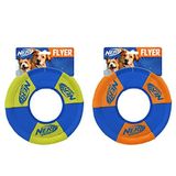 Nerf Dog Toss and Tug Ring Köpek Oyuncağı, Frizbi, Hafif, Dayanıklı ve Suya Dayanıklı, 22 cm Çap, Orta/Büyük Irklar İçin, İki Paket, Yeşil ve Turuncu