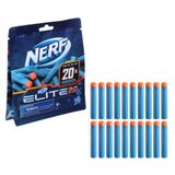 NERF Elite 2.0 20-Dart Refill Pack -- 20 Official Foam Darts Elite 2.0 Blasters -- Compatible with All Elite Blasters
