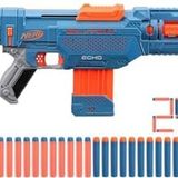 NERF Elite 2.0 Echo CS-10 Blaster - 24 NERF dart, 10-dart klip dergisi, çıkarılabilir omuz desteği ve namlu uzatma, 4 taktik ray