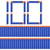 Nerf Yedek Mermi 100 Adet Premium Kalite Yumuşak Sünger Mermi Dart Tabancası İçin - Mavi