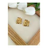Nergis Collection Kadın Çelik Gold Plaka Tasarım Küpe