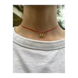 Nergis Collection Kırmızı İpli Harfli Choker Kolye