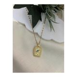 Nergis Collection Sevgililer Günü Çelik Gezegen Vintage Kolye