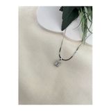 Nergis Collection Sevgililer Günü Gümüş Tek Taş Zirkon Kolye