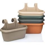 Nergiz Askılı Balkon Saksı 40 cm 6,5 Lt Denge Aparatlı 3 Lü Set