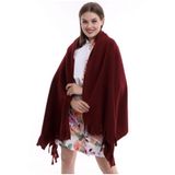 NERGIZ Polar Kışlık Bordo Atkı Şal