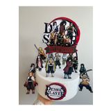 nerisdesign Demon Slayer Bundle Temalı 3D Cake Topper – Doğum Günü Pasta Süsü
