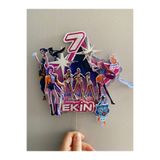 nerisdesign K-Pop Demon Hunters Temalı Doğum Günü Cake Topper – İsim ve Yaşa Özel Pasta Süsü