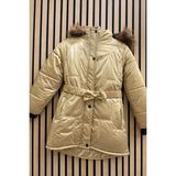 NerKids Gold Kürklü Mont - 8 Yaş