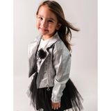 NerKids Kız Çocuk Ceketli Tütü Takım - 2 Yaş - Siyah - Gri
