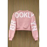 NerKids Kız Çocuk Sırt Baskılı Sweatshirt - Pembe - 12 - 13 Yaş