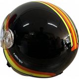 Nero Açık Kask Çenesiz Siyah - Sarı - Kırmızı - XL