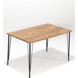 Nero Atlantik Çam 75X120 Mutfak Masası - Renkli