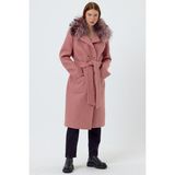 Nero Leather Fur Pudra Pembe Teddy Yaka Kürk HN105TD
