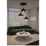 Nero Model Siyah 3"lü Yemek Masası Oturma Çocuk Yatak Odası Modern Ledli Avize
