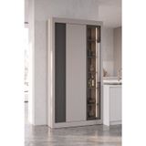 Nero Vitrinli Kiler Dolabı 115 cm Montaj Dahil
