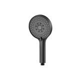 NEROLIA 12cm Matte Black 3 Farklı Püskürtmeli Full Mat Siyah Lüks Duş Başlığı / El Duşu