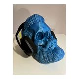 Nerva Design 3D Dekoratif Kurukafa Kulaklık Standı, Özel Tasarım Masaüstü Kulaklık Tutacağı/tutucu, cm , Skull