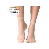 Nesa 6' Çift Kadın Soket Tül Çorap -51 Sahra Sahra