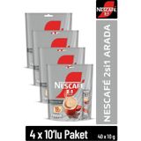 Nescafé 2si1 Arada 10'lu Çoklu Paket 10x4