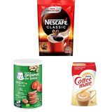 Nescafé Classic Çözünebilir Kahve Ekopaket 200 g x 2, Gerber Organik Buğday ve Yulaflı Domates Havuç ve Soğanlı Bebek Atıştırmalığı 35 g x 1, Nestlé Coffee Mate Kahve Beyazlatıcısı 200 g Ekopaket x 1