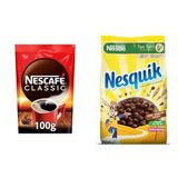 NESCAFÉ Classic ve Nesquik Kahvaltılık Gevrek Paketi (100g + 700g)