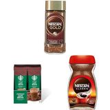Nescafé Gold Çözünebilir Kahve Kavanoz 100 g x 2, Starbucks Caffè Mocha Premium Kahve Karışımı 10x24 g x 1, Nescafé Classic Çözünebilir Kahve Kavanoz 100 g x 1
