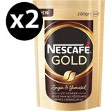 Nescafé Gold Öğütülmüş Kahve 2×200 g Türkiye Menşeli Özel Kavrulmuş Yoğun Aromalı Yumuşak İçimli - 200 gr