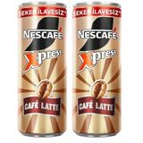 Nescafé Xpress Latte Şekersiz Soğuk Kahve 250 ml (2 paketi)